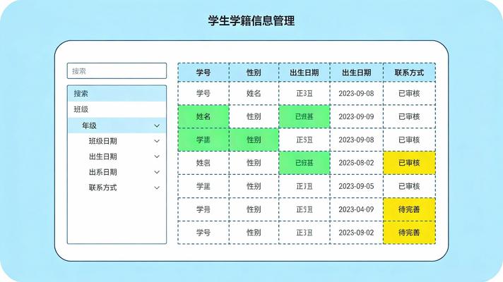 學(xué)籍系統數據統計儀表盤(pán)