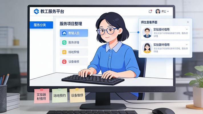 教輔人員在教工平臺整理服務(wù)項目